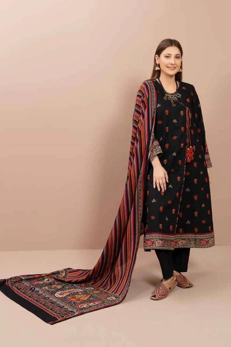 Aim Collections® Kayseria Embroidered Dhanak Three Piece – KR-890