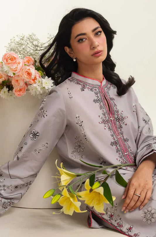 Aim Collections® Zarashahjhan Embroidered dhanak Three Piece COCO-710