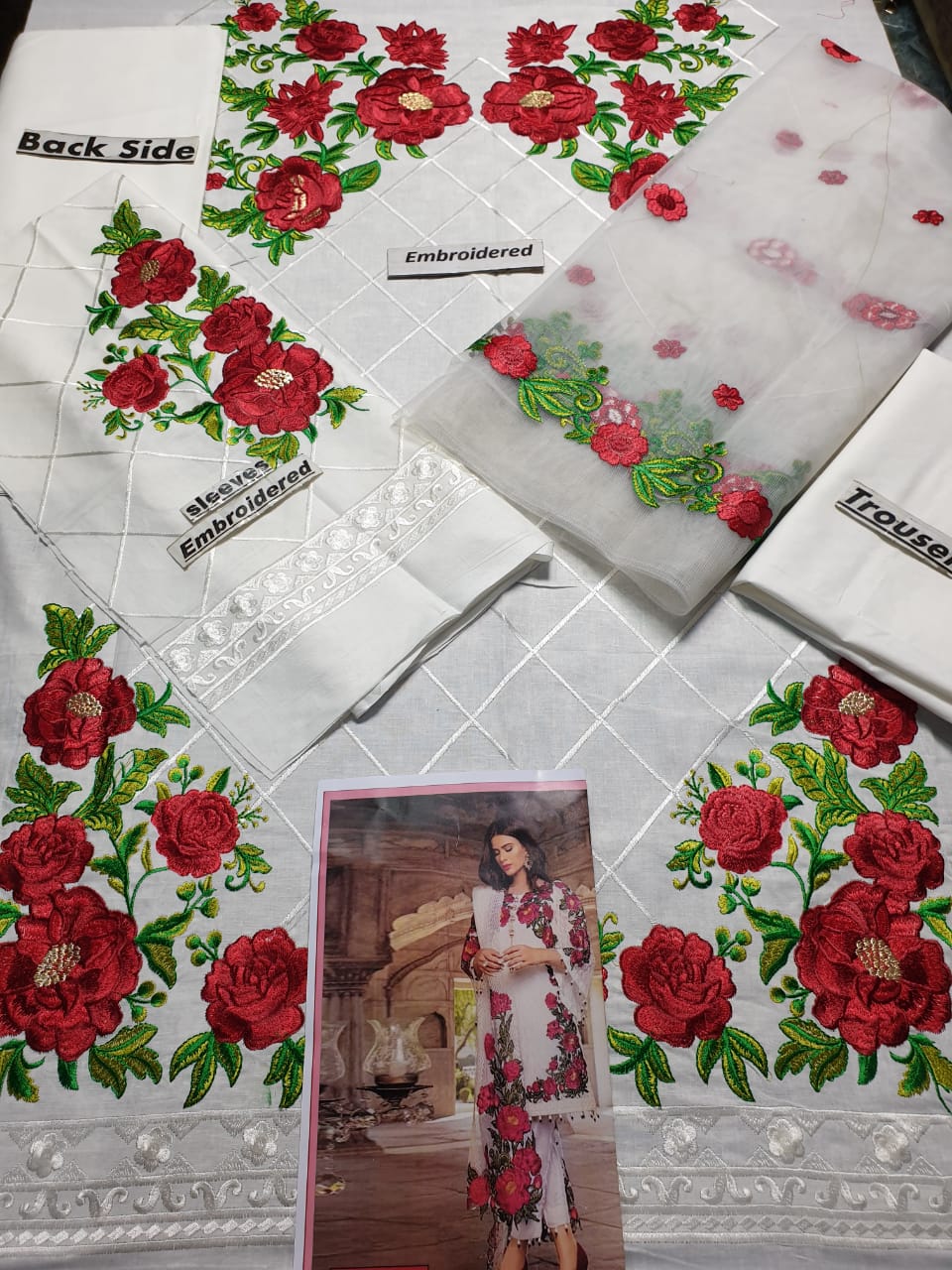 Aim Collections® Charizma CH-50 three piece Lawn Embroidered Suit