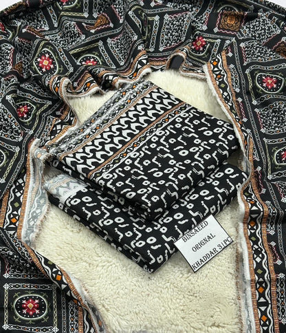 Aim Collections®  BIN SAEED – 3PC KHADDAR COLLECTION WINTER COLLECTIONS