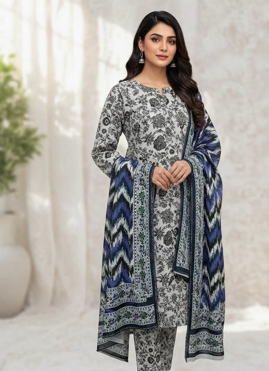 Aim Collections®  BIN SAEED – 3PC KHADDAR COLLECTION WINTER COLLECTIONS