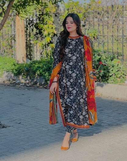 Aim Collections®  BIN SAEED – 3PC KHADDAR COLLECTION WINTER COLLECTIONS