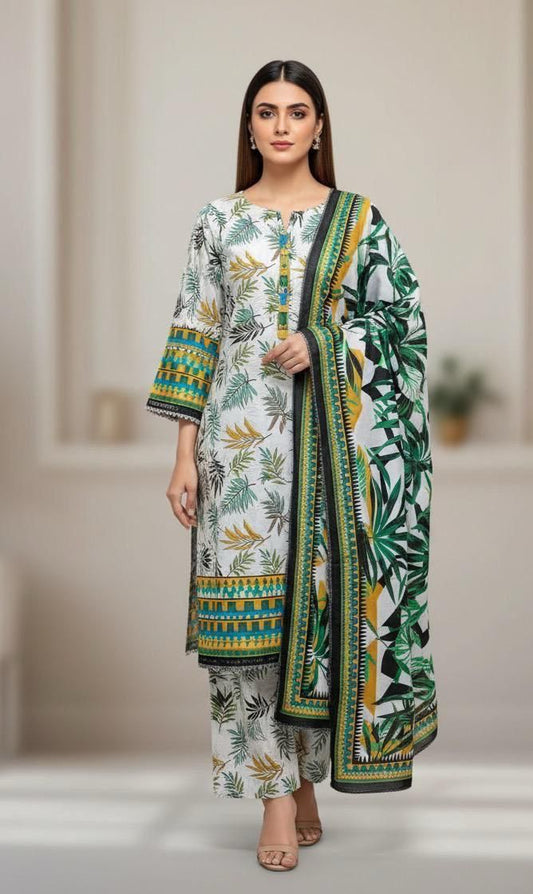 Aim Collections®  BIN SAEED – 3PC KHADDAR COLLECTION WINTER COLLECTIONS