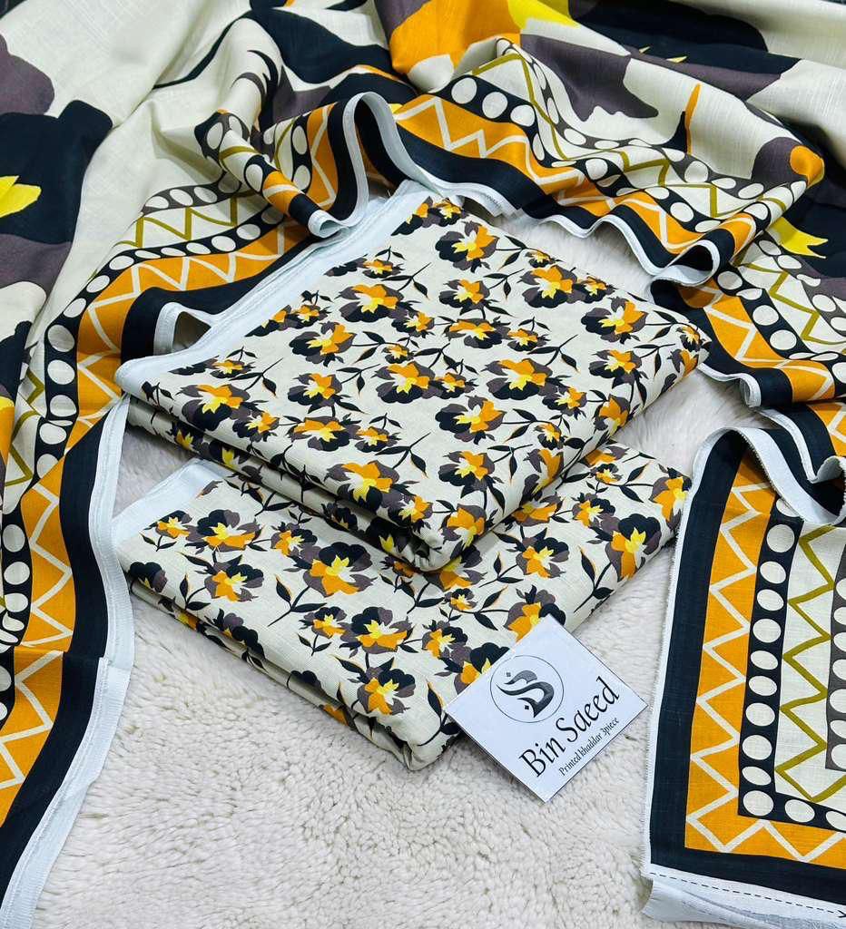 Aim Collections®  BIN SAEED – 3PC KHADDAR COLLECTION WINTER COLLECTION