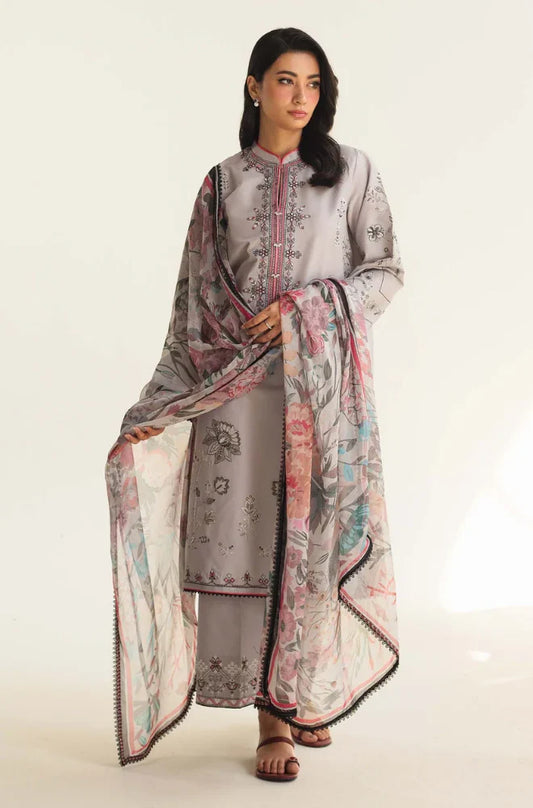 Aim Collections®  Zarashahjhan Embroidered dhanak Three Piece COCO-710