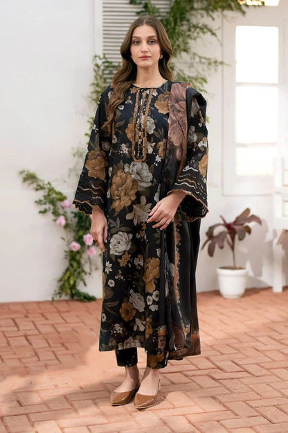 Aim Collections®  Baroque Printed Three Piece Suit – D-100