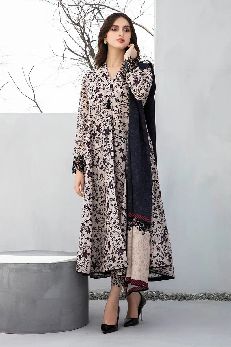 Aim Collections®  Baroque Khaddar Printed Three Piece – D-800