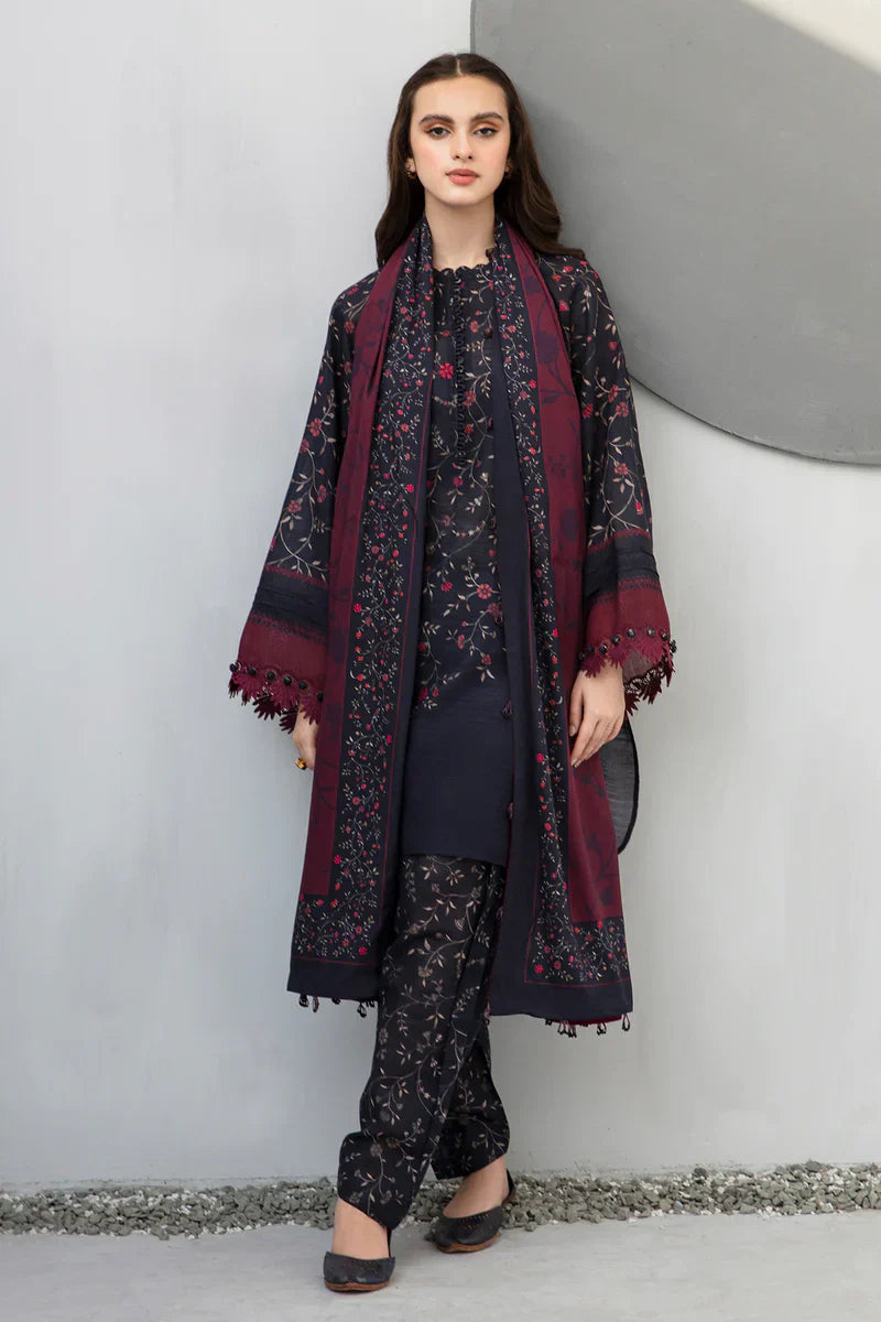 Aim Collections®  Baroque Khaddar Digital Printed Three Piece – D-801