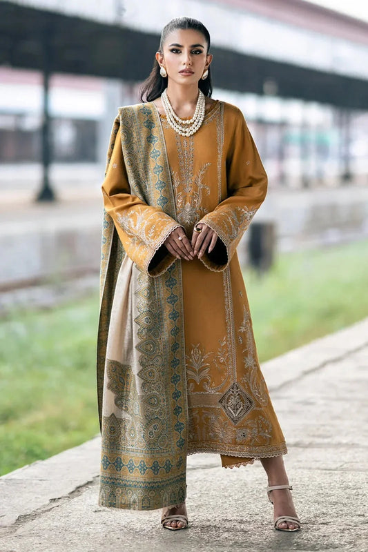 Aim Collections® Izel Embroidered Dhanak Three Piece D-92