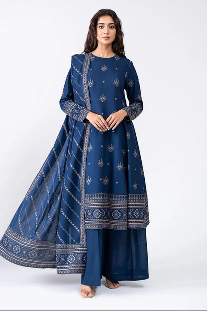 Aim Collections® Bareeze FCC-193 Zinc Embroidered Three Piece Winter Collection