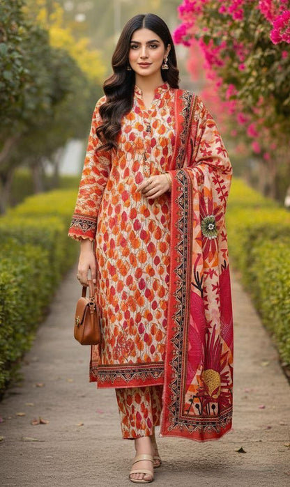 Aim Collections®  BIN SAEED – 3PC KHADDAR COLLECTION WINTER COLLECTION