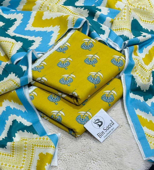 Aim Collections®  BIN SAEED – 3PC KHADDAR COLLECTION WINTER COLLECTION