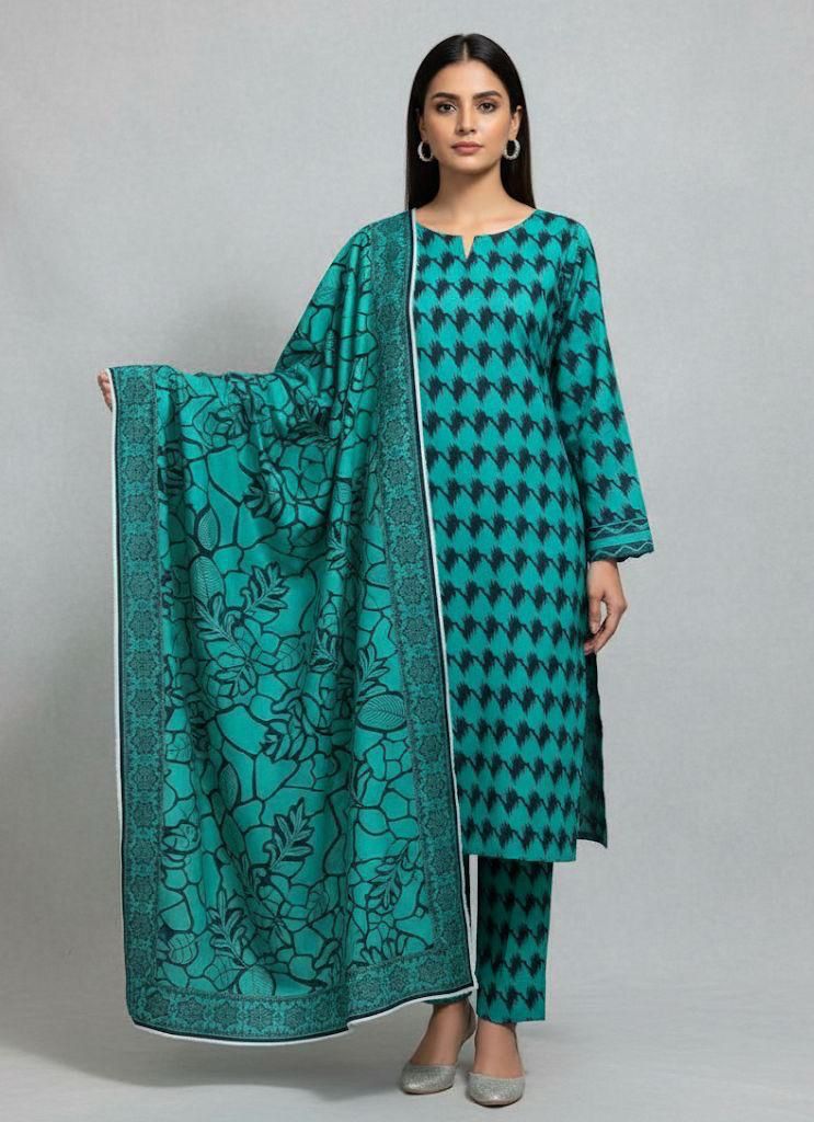 Aim Collections®  BIN SAEED – 3PC KHADDAR COLLECTION WINTER COLLECTION