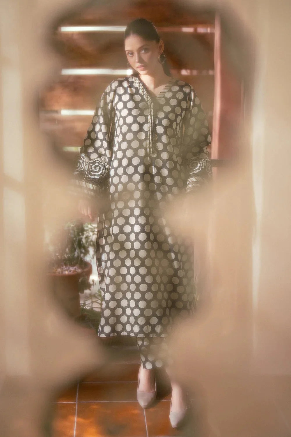 Aim Collections® Baroque Printed Three Piece Winter Suit – D-101