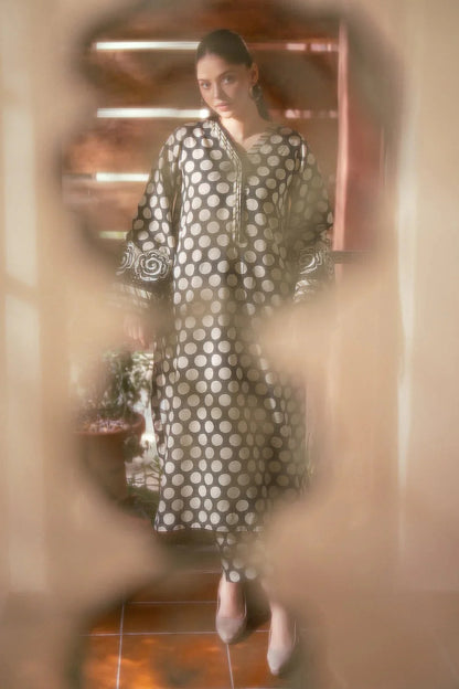 Aim Collections® Baroque Printed Three Piece Winter Suit – D-101