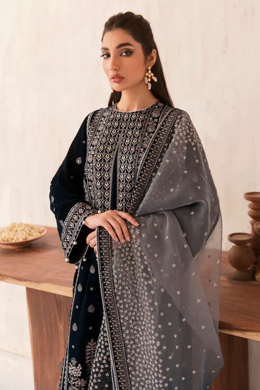 Aim Collections® Zainab Chottani Velvet Embroiderd Three Piece ZC-73