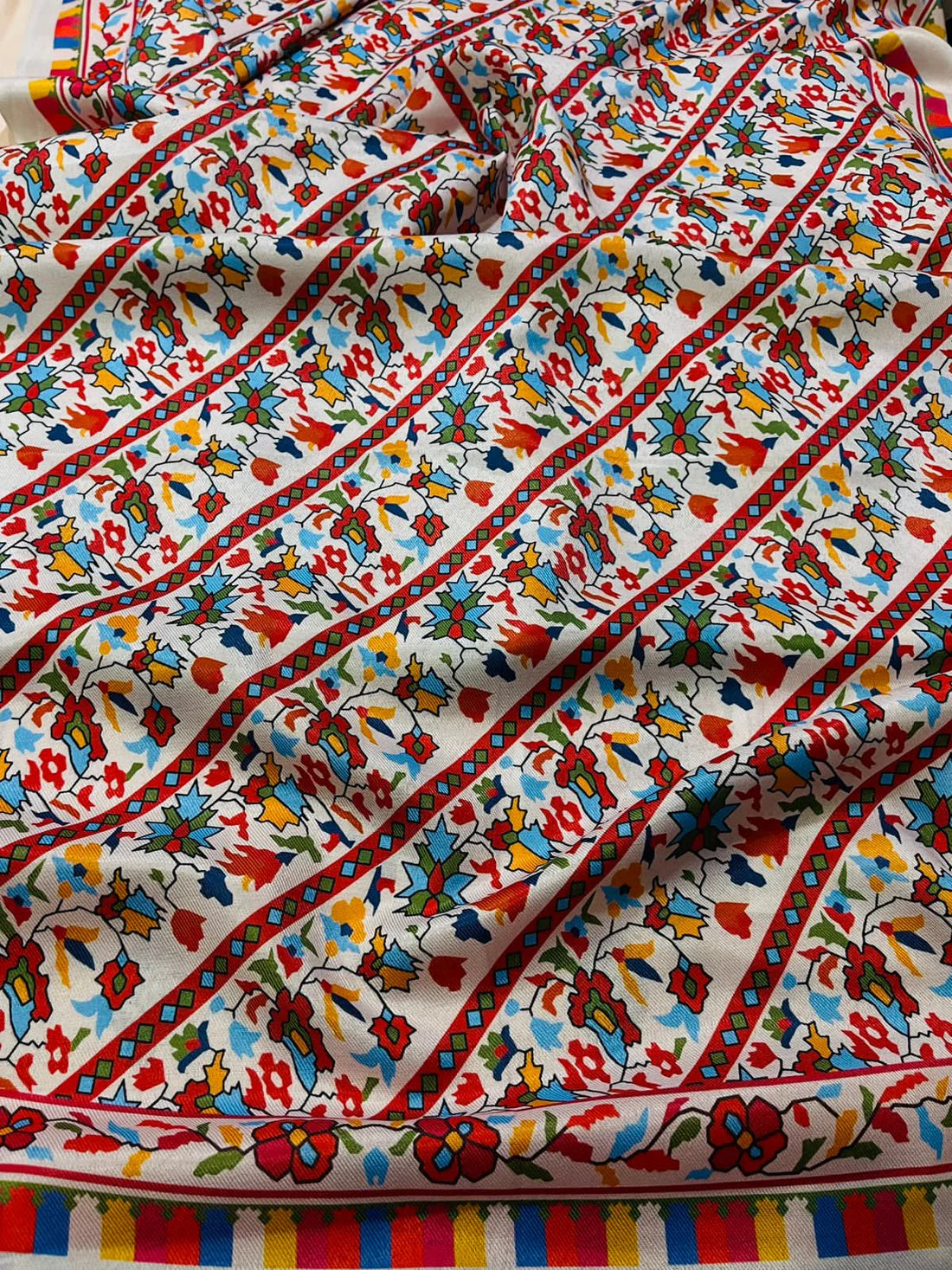 Aim Collections®  Kayseria Embroidered Dhanak Three Piece – SPW-842