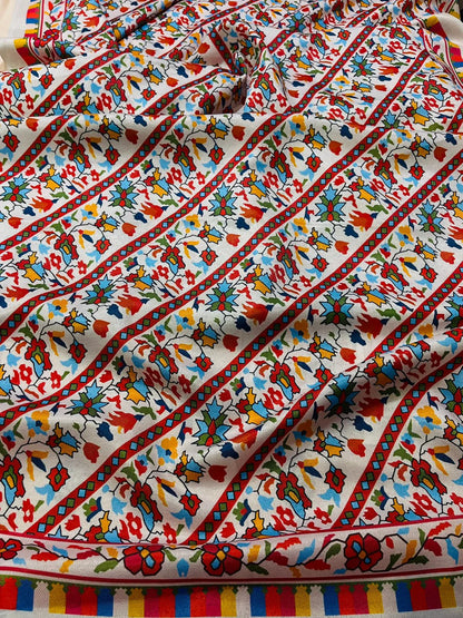 Aim Collections®  Kayseria Embroidered Dhanak Three Piece – SPW-842