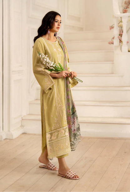Aim Collections® Inara Embroidered Dhanak Three Piece D-07