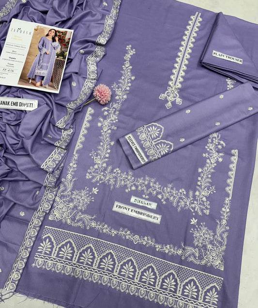 Aim Collections®  ZARQASH – Code 476. Premium Dhanak Suit