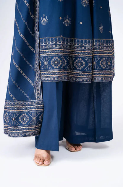 Aim Collections® Bareeze FCC-193 Zinc Embroidered Three Piece Winter Collection