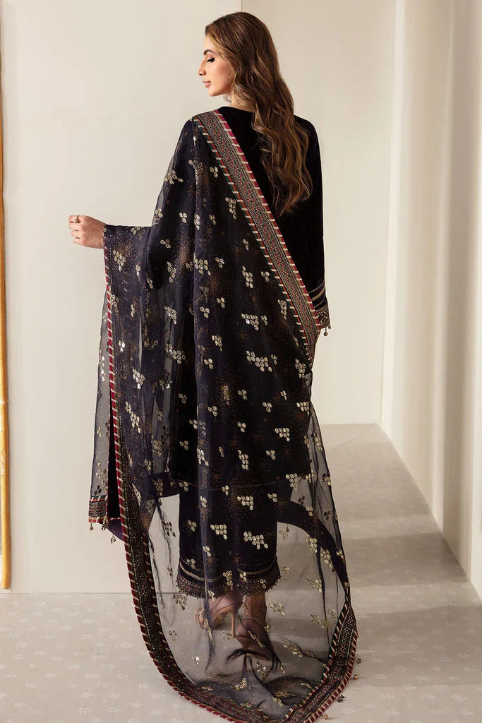 Aim Collections® Baroque Velvet Embroidered Three Piece – BQR-952