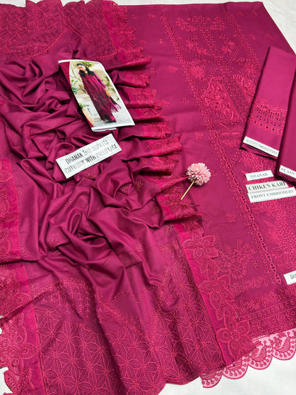 Aim Collections@ Qalamkar 7008 – Premium Winter Dhanak Collection