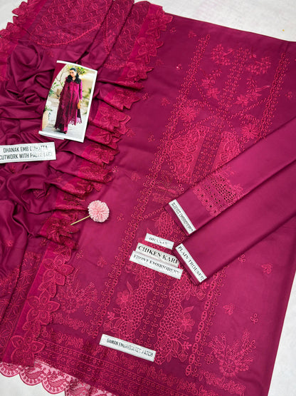 Aim Collections@ Qalamkar 7008 – Premium Winter Dhanak Collection