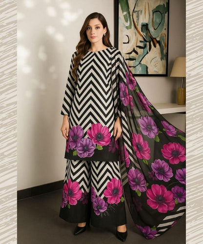 Aim Collections®  BIN SAEED – 3PC KHADDAR COLLECTION WINTER COLLECTIONS