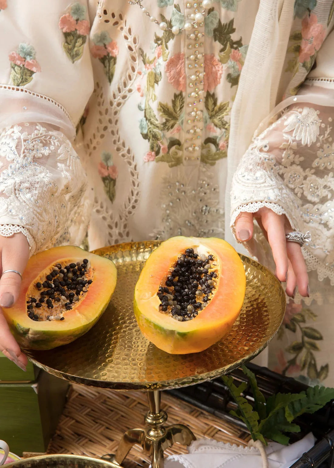 Aim Collections® Monsoon Blooms Dhanak Three Piece – Winter Collection 2025