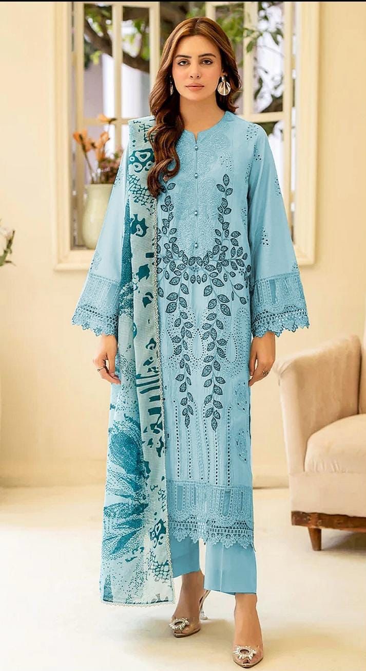 Aim Collections® ADAN LIBAS – Code: 801 | Premium DHANAK with SILKY WOOL SHAWL  G