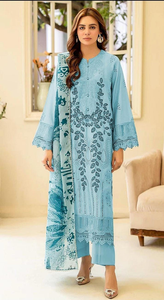 Aim Collections® ADAN LIBAS – Code: 801 | Premium DHANAK with SILKY WOOL SHAWL  G