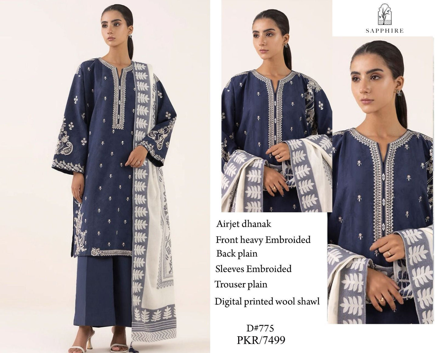 Aim Collections® SAPPHIRE – Code: 775PREMIUM DHANAK WINTER COLLECTION 2025
